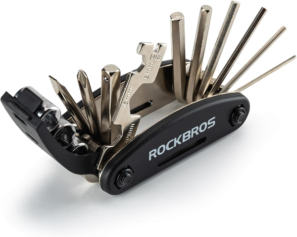 Rockbros Fahrrad Multitool 16-In-1 – Faltbares Fahrrad Reparaturset Aus Stahl, K-image