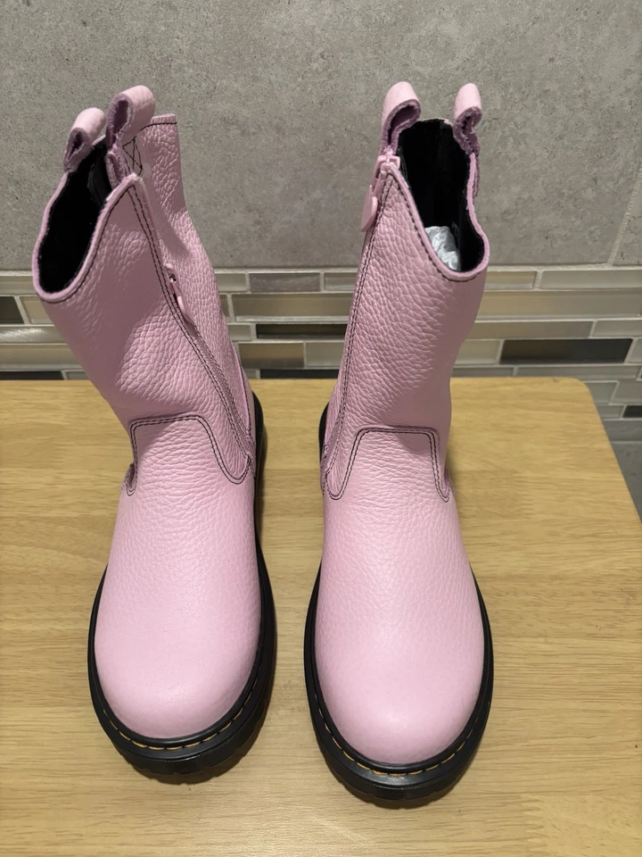⭐️⭐️ NUEVAS Botas Vaqueras Gruesas Dr Doc Martens Bex Corazón Rosa Pull on 5 Damas Foto 2 de 4