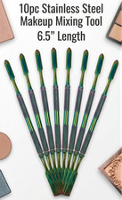 Z Palette Depotting Spatula Set 10pc Stainless Steel Makeup Mixing Tool 6.5"