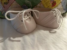 Vintage Cabbage Patch Kid Doll HTF UT Factory White Striped Shoes