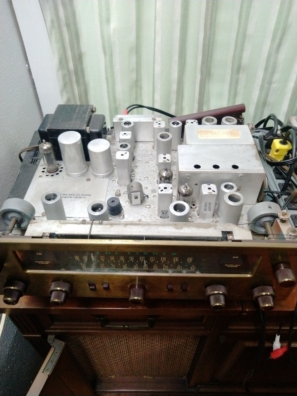 fisher 100t tube preamplifier tuner 12ax7 Coronet 12at7 Master Control MPX Phono