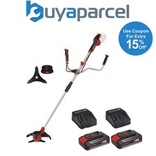 Einhell Twin 18v / 36v Cordless Brushcutter + Strimmer 2 x 2.5AH Battery Pack
