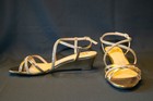 I. MILLER Womens Soft Gold Wedge Rhinestone Dress Shoes Sz 8.5M - NEW IN BOX — photo 1