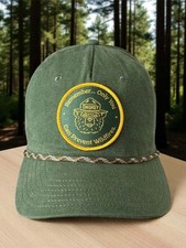 Authentic Smokey The Bear Rope Mesh Snapback Trucker Hat NWT