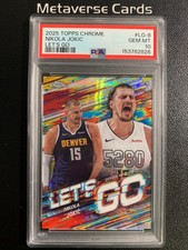 2025 Topps Chrome Nikola Jokic Let's Go SSP PSA 10