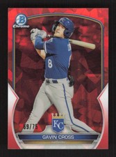 Gavin Cross 2023 Bowman Chrome Sapphire Edition Prospects Orange #/75 #BCP-160