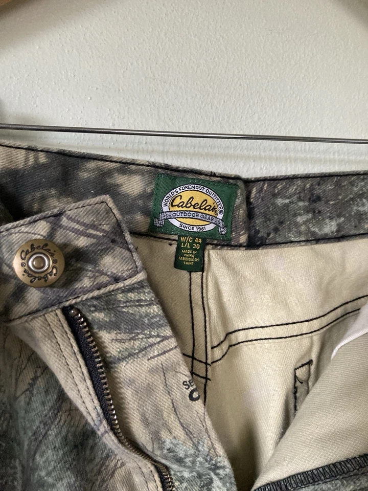 Vintage Cabela’s Camo Brush Pants Size 44 Y2K open country double knee realtree - Image 4 of 4