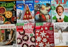 Lot Of 8 Christmas Magazines-Better Homes & Gardens Martha Stewart HGTV