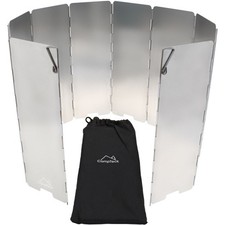 10 Plates Folding Camping Stove Windshield Picnic Outdoor Gas Cooker Wind Screen