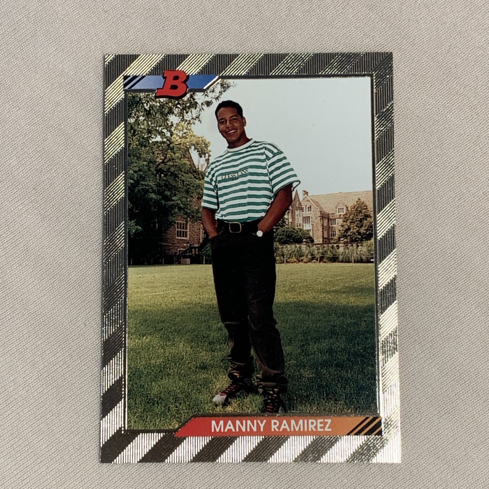 1992 Bowman Manny Ramirez #676 Gold Foil Rookie RC - Nice