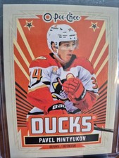 PAVEL MINTYUKOV 2025-26 O-Pee-Chee Retro Blank Back Parallel OPC Anaheim Ducks