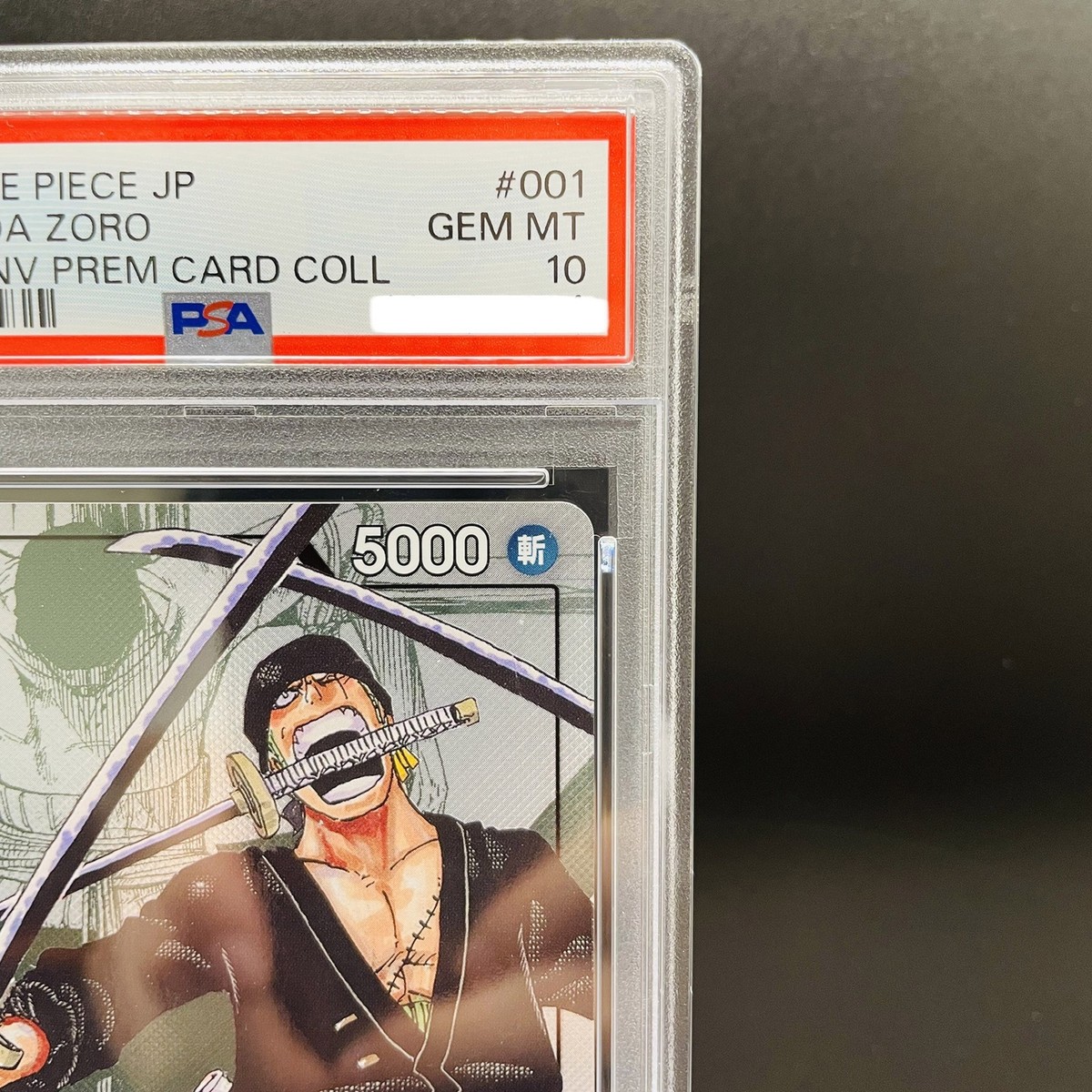 PSA 10 Roronoa Zoro OP01-001 Premium Card Collection 25th ED One