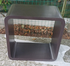 set 2pz cubi quadrati mensole appendere marrone kare design