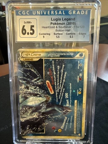 Lugia LEGEND Bottom 114/123 HeartGold & SoulSilver Holo CGC 6.5 Ultra Rare