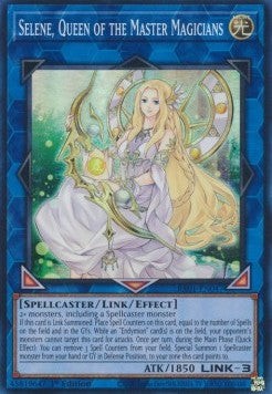 Selene, Queen of the Master Magicians (V.1) RA01-EN047 Super Rare Englisch Neu