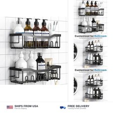 Shower Caddy 2 Pack,Adhesive Shower Organizer for Bathroom Storage Home Decor...