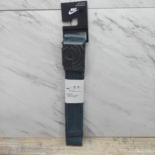 Nike Sportswear Solid Single Web Belt Dark Grey Military Style Cut to Fit Up 42"