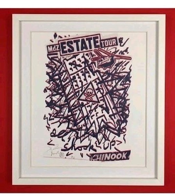 JAMIE REID & JIMMY CAUTY 'ALL SHOOK UP CHINOOK' Signed Rare Collaboration /113.