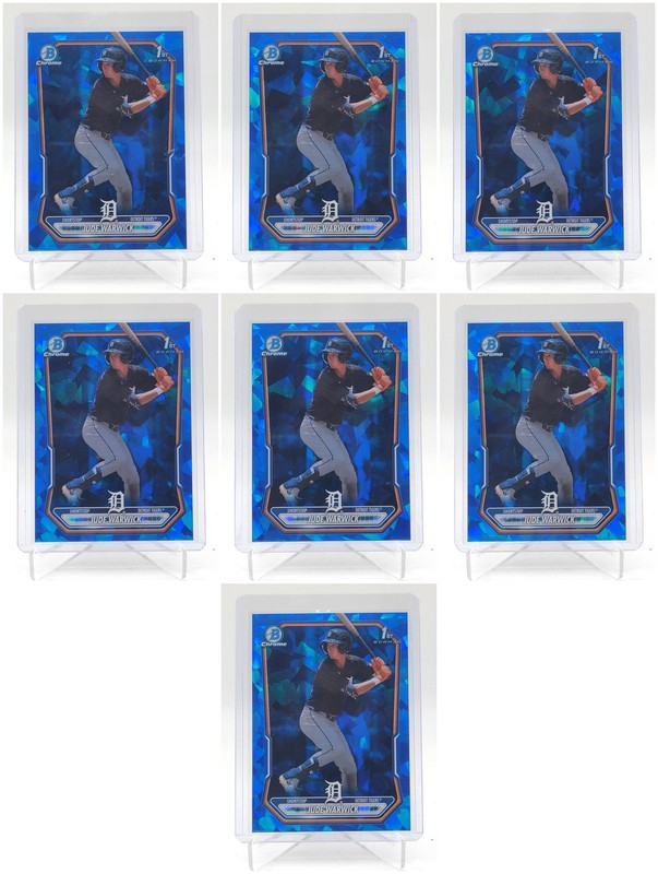 [7] JUDE WARWICK 2026 BOWMAN CHROME SAPPHIRE 1ST REFRACTOR TIGERS #BCK-58 Q5547