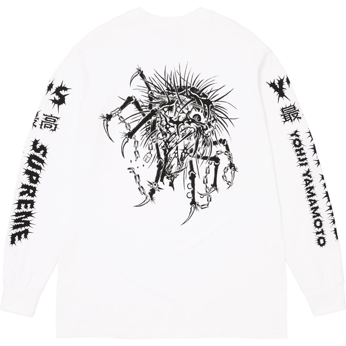 Supreme x Y's by Yohji Yamamoto L/S Tee Black White 2colors FW25