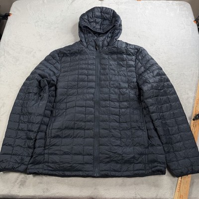 The North Face Jacket Men XL Blue ThermoBall Eco Hooded Quilted Insulated Puffer