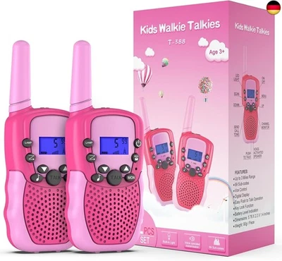 Kearui Spielzeug 3-12 Jahre für mädchen, Walkie Talkies für Kinder 8 Kanal Fu