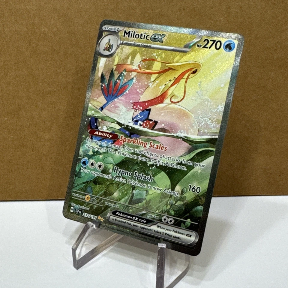 Pokemon TCG Milotic ex 237/191 Surging Sparks  Special Illustration Rare - Image 3 of 4