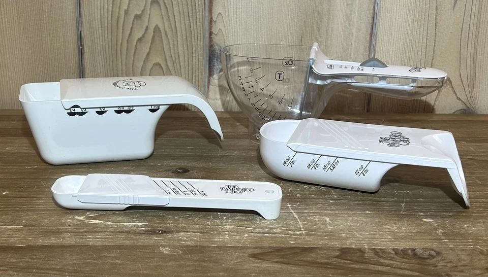 PAMPERED CHEF~Adjustable Measuring Set Sliding Spoons & Sliding Cups - Image 2 of 4