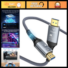 20FT 8K HDMI Cable, Ultra High Speed 48Gbps, Braided HDMI 2.1 for PS5, Xbox, HDT