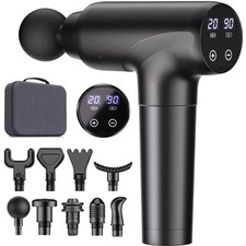 Massage Gun Deep Tissue, Muscle Massage Gun with 9 Attachment Heads 20 Speeds...