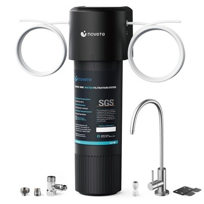 Under Sink Water Filter, 3-Years, 30000 Gallons, Reduce 99.5% Chlorine, PFAS, 