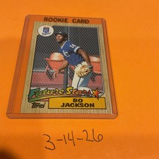 Bo Jackson 1987 Topps Future Stars Rookie #170 Kansas City Royals Sharp!