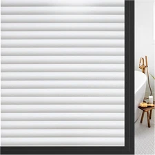 Frosted Window Privacy Film, Non-Adhesive Static Cling Glass Cover, 35x117 Inche