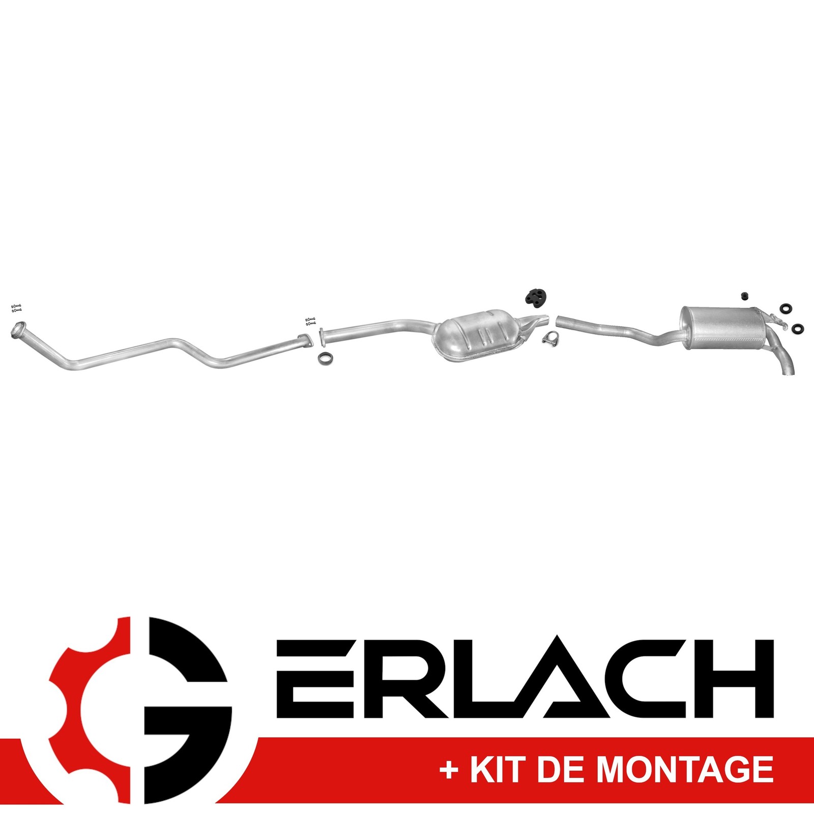 Pot échappement silencieux Mercedes 190 W201 2.0 D 190D arrière 3507