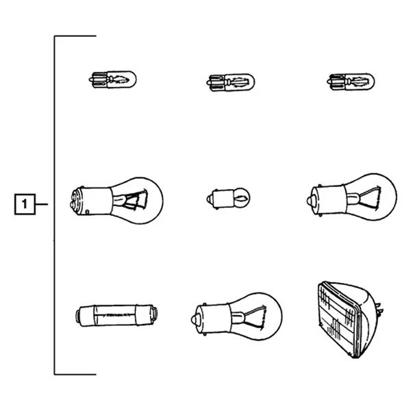 For Dodge Dakota 1997-2004 Mopar Headlight Bulb Foto 4 de 4