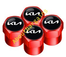 KIA Sportage Serento Seltos Carnival GT Cerato Aluminum Valve Cap RED Wheel
