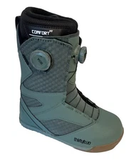 Thirtytwo STW Double Boa Men's Snowboard Boot Size 9 Green/Gum 2024/25 season