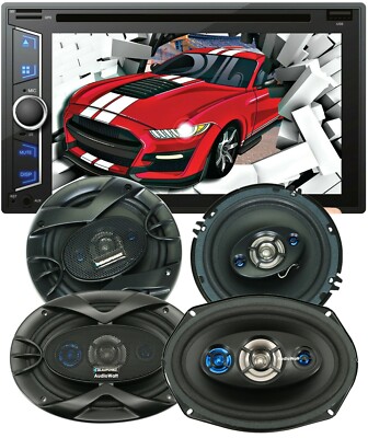 Blaupunkt 2x 6x9'' &2x 6.5'' Speakers +Audiotek 6.2'' Mirror Link For Android/IOS