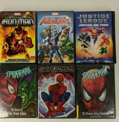 Marvel Spiderman Avengers Iron Man Justice League Animated