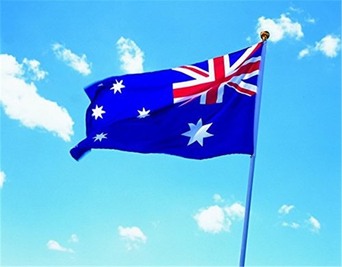 7.2m Australia Flag Pole Kit Aluminum Australian Flagpole Ball Top With Flag - Picture 11 of 13