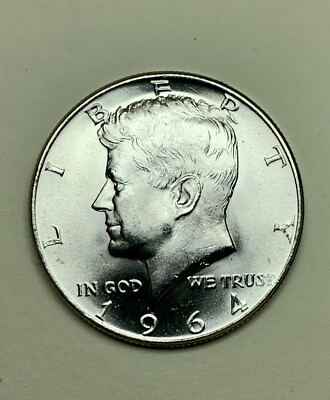 1964 Kennedy Half Dollar銀貨 1964 Kennedy Silver Half Dollar in