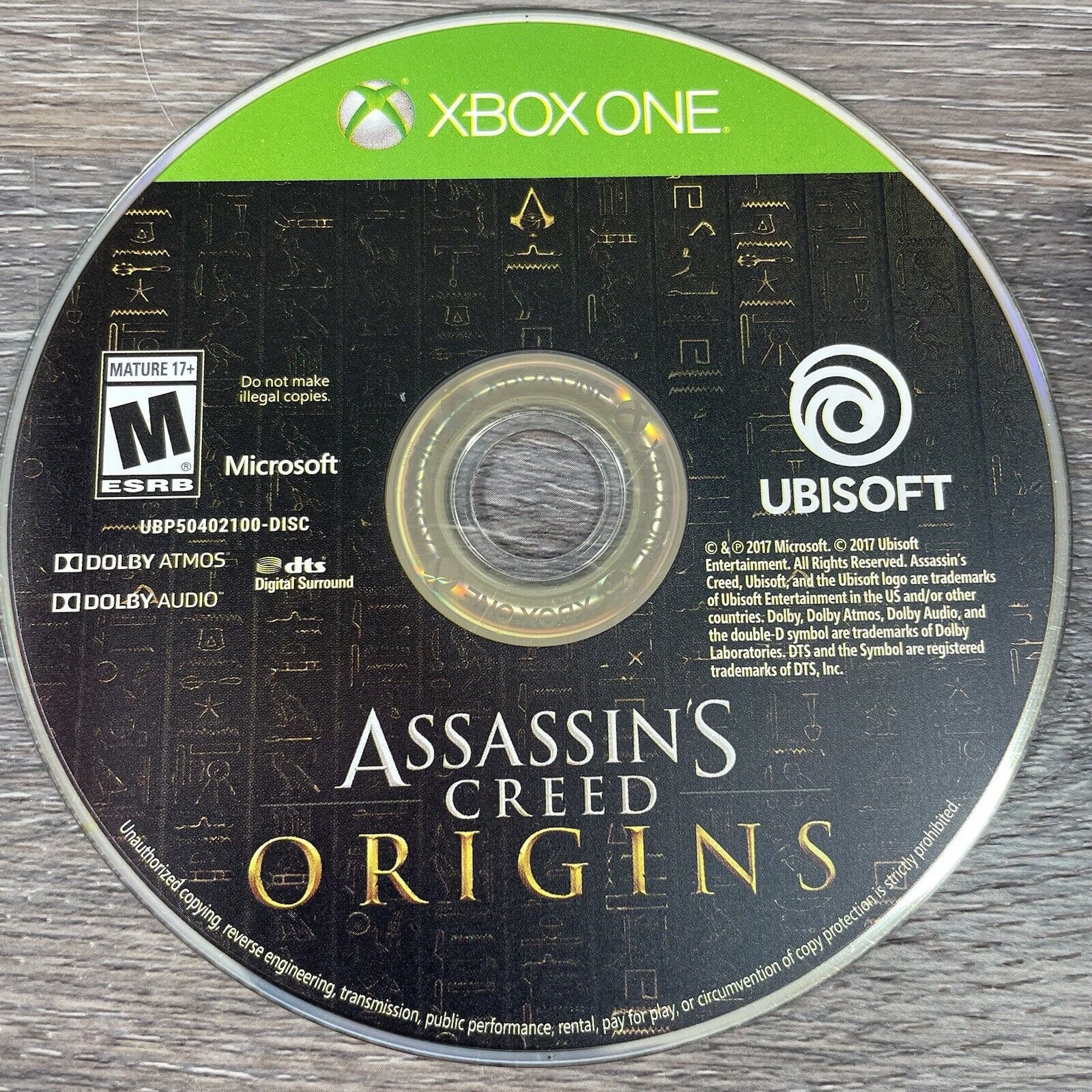 Assassins Creed Origins For Xbox One Authentic Disc & Case Ex To