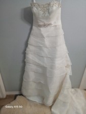 Ella Rosa Bridal Wedding Stunning Dress Size 10 Small Size