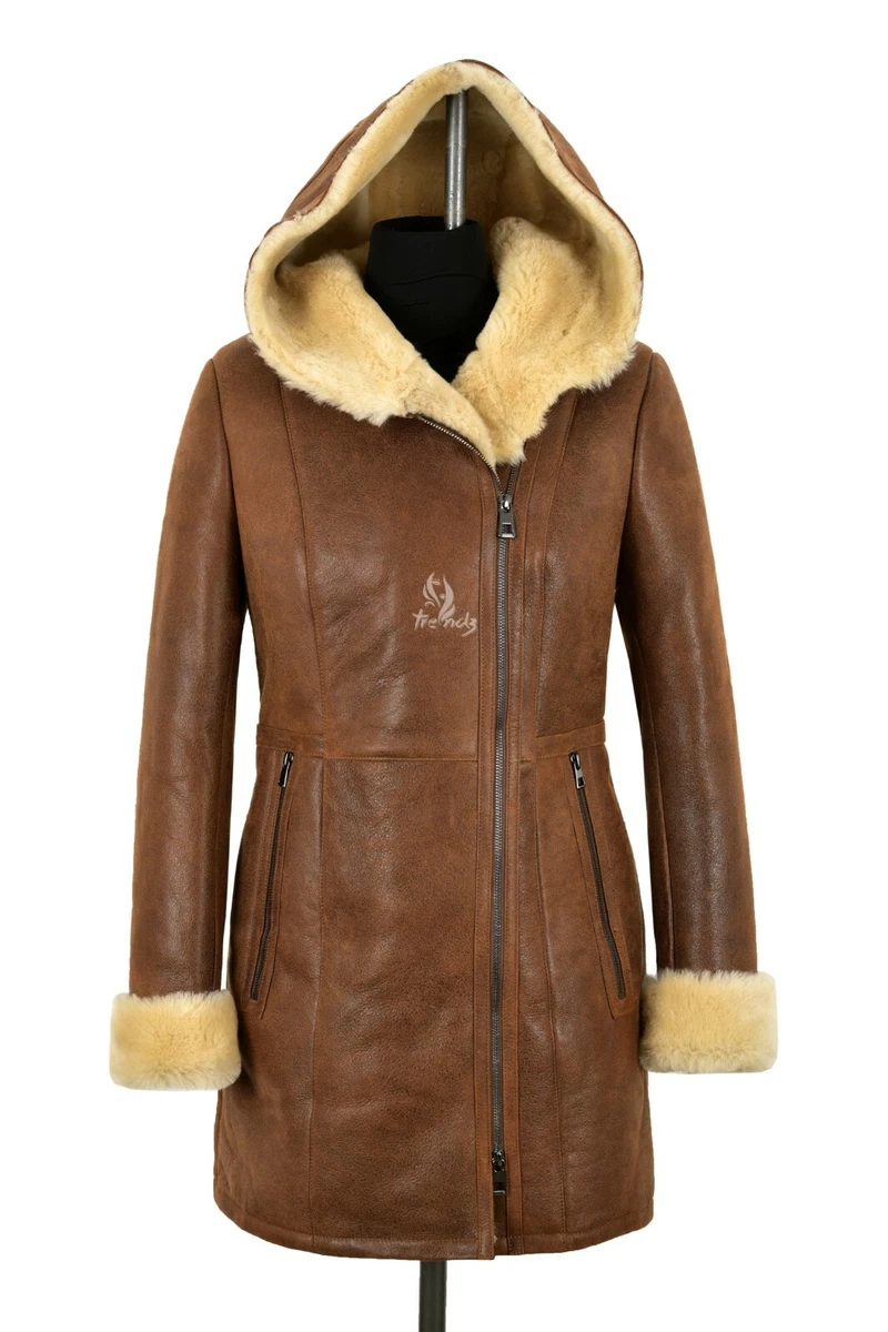 Vintage shearling jacket clearance womens