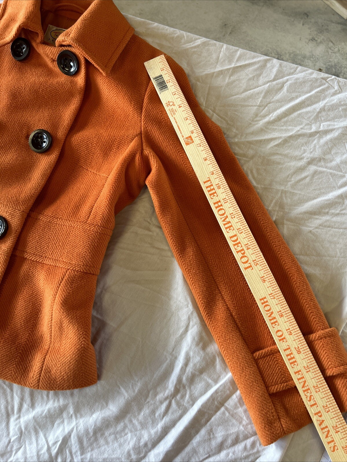 Talbots Orange Wool Basic Jacket Size 12 With Ove… - image 7