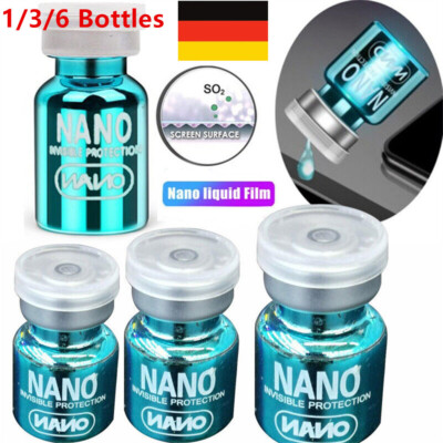 1-6Pack NANO Flüssigglas Displayschutz Oleophobe Beschichtung 9H Film Universal