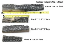 4 Pcs Wood-like decorative Ceramic Log propane firepit fireplaces,stoves,Burner,