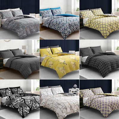 Bettbezug Set King Size Wende Luxus Bettdecke Steppdecke Bezug Bettwäsche Set Double