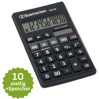 Soennecken Taschenrechner Rechner Tischrechner CS150, 10-Stellig