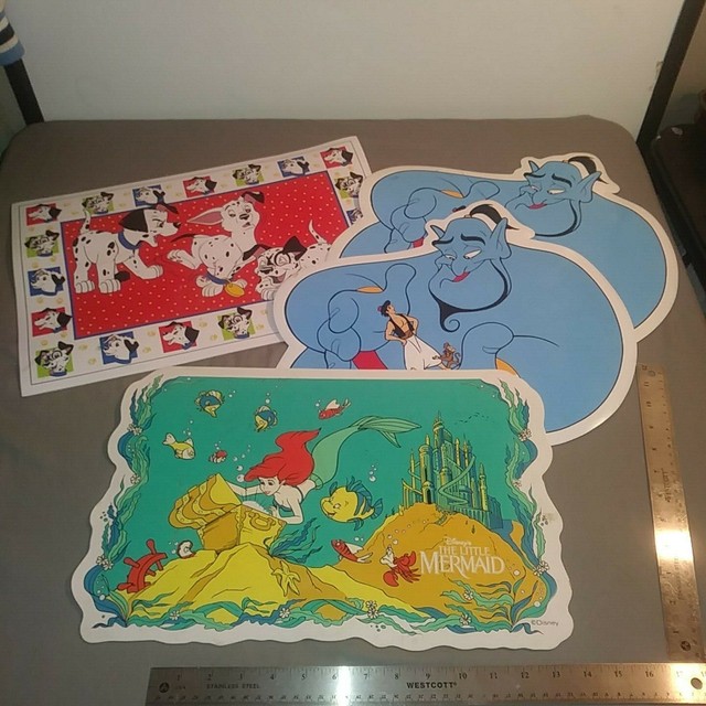 4 DISNEY DINNER TABLE PLACE MATS BUNDLE eBay
